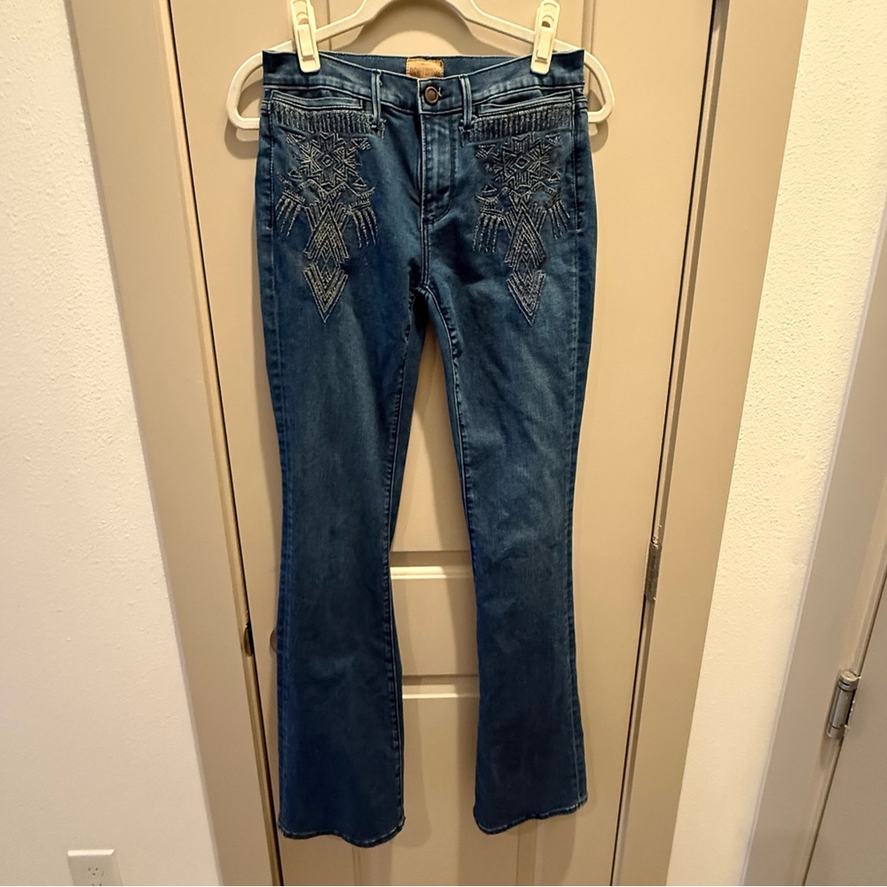 DRIFTWOOD Blue Flare Wide Leg Jeans